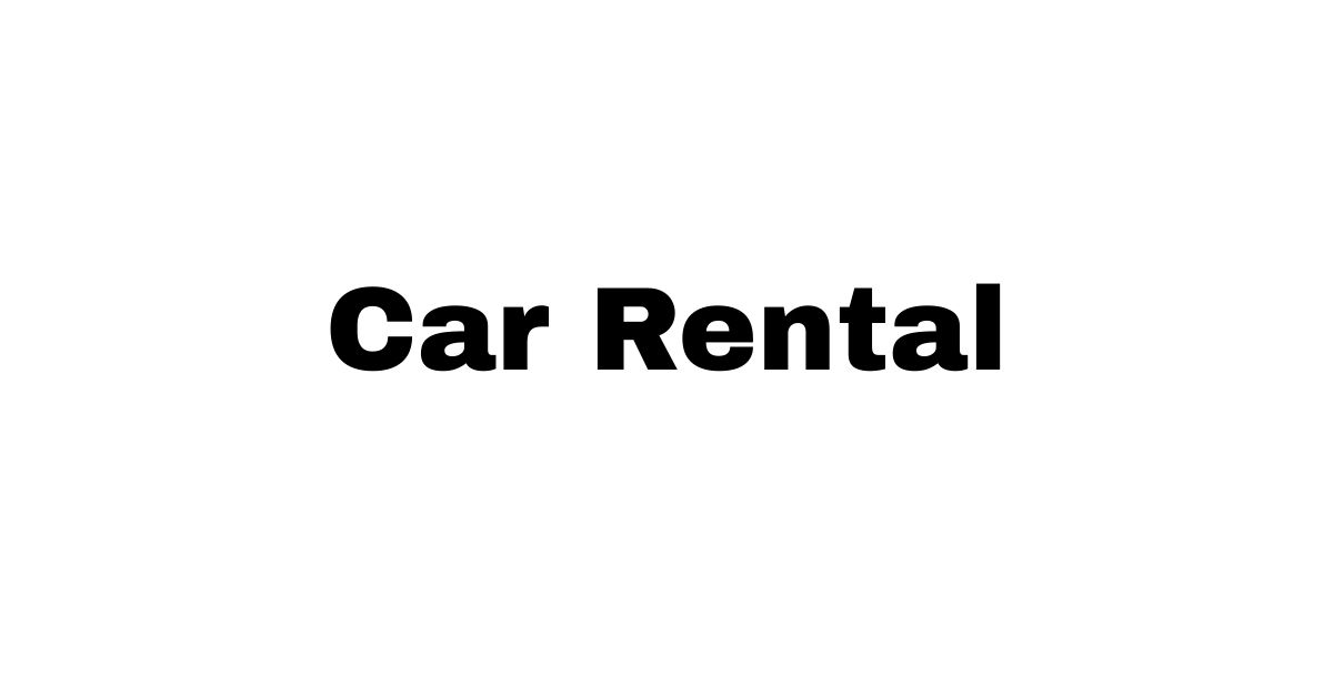 Car Rental