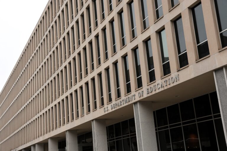 The U.S. Department of Education headquarters as U.S. President Donald Trump's administration is taking steps to dismantle the department, in Washington, D.C., U.S., November 20, 2025. REUTERS/Jonathan Ernst