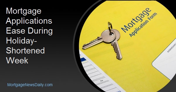 Mortgage Applications Ease During Holiday-Shortened Week